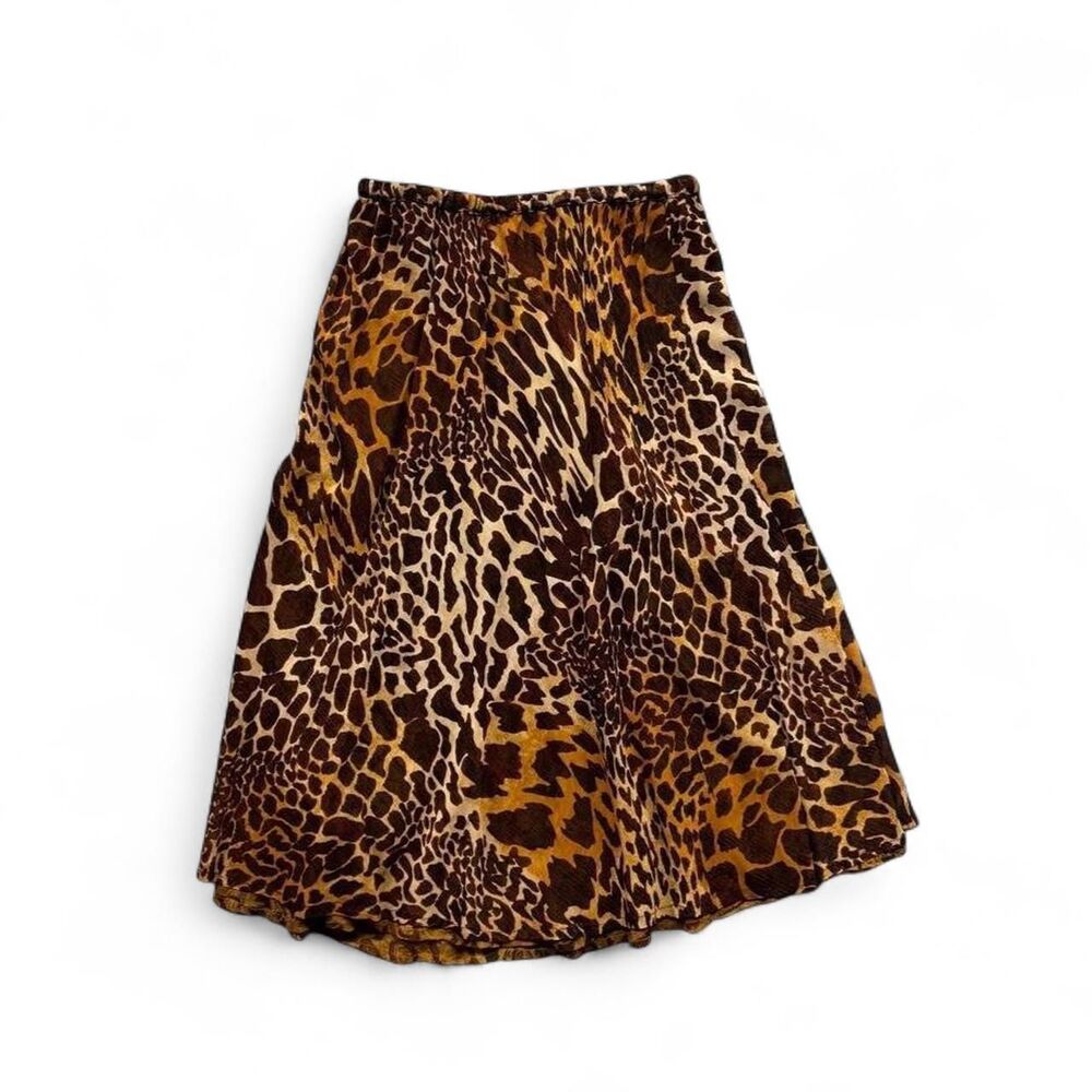 Women's Mixed Animal Print Reversible Midi Skirt